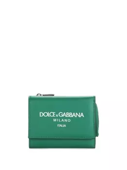 Dolce & Gabbana кошелек с логотипом, зеленый