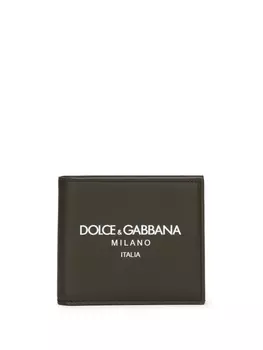 Dolce & Gabbana кошелек с логотипом, зеленый