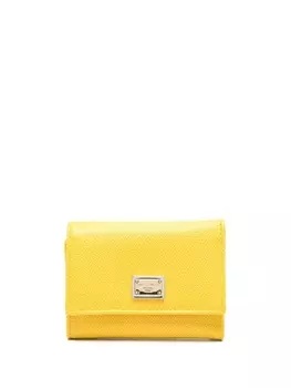 Dolce & Gabbana кошелек с логотипом, желтый