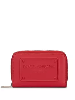 Dolce & Gabbana кошелек с тисненым логотипом, красный