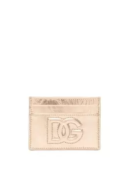 Dolce & Gabbana кошелек с тисненым логотипом, золотистый
