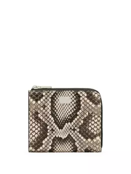 Dolce & Gabbana кошелек со змеиным принтом, нейтральный цвет