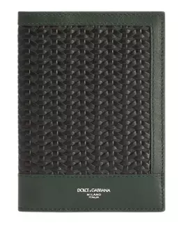 Dolce & Gabbana кожаный картхолдер, зеленый