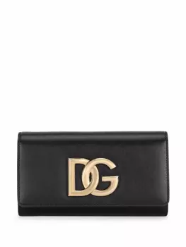 Dolce & Gabbana кожаный клатч 3.5, черный