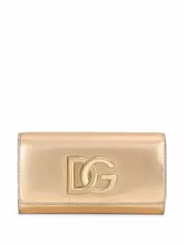 Dolce & Gabbana кожаный клатч 3.5, желтый