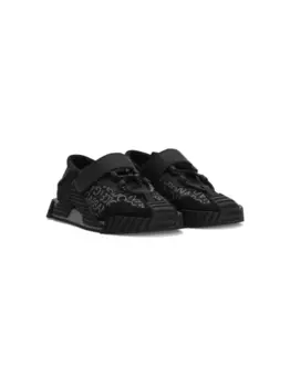 Dolce & Gabbana кроссовки с логотипом, черный