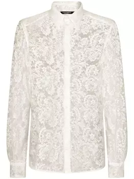 Dolce & Gabbana кружевная рубашка, белый