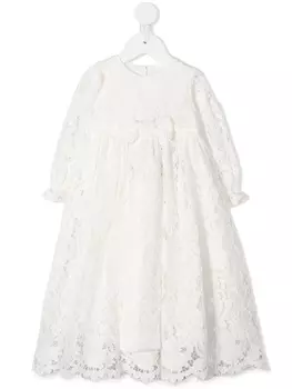 Dolce & Gabbana кружевное платье А-силуэта, белый