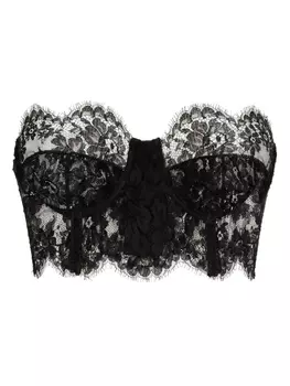 Dolce & Gabbana кружевной корсет с вырезом в форме сердца, черный