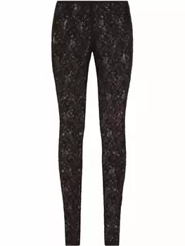 Dolce & Gabbana кружевные легинсы, черный