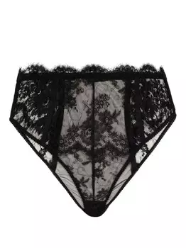Dolce & Gabbana кружевные трусы-брифы с завышенной талией, черный