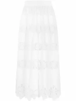 Dolce & Gabbana кюлоты с вышивкой, белый