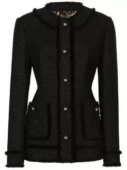 Dolce & Gabbana куртка с логотипом, черный