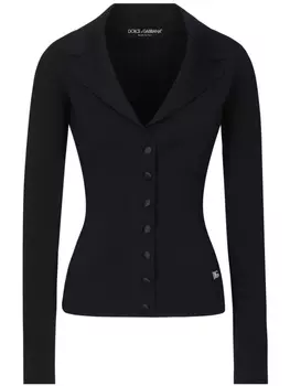 Dolce & Gabbana куртка с логотипом DG, черный