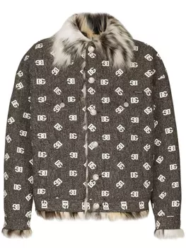 Dolce & Gabbana куртка с логотипом, серый