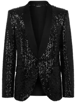 Dolce & Gabbana куртка с пайетками, черный