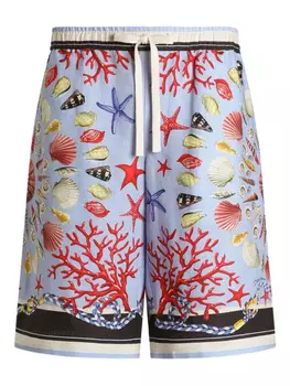 Dolce & Gabbana льняные шорты, синий
