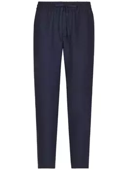 Dolce & Gabbana льняные спортивные штаны, синий