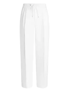 Dolce & Gabbana льняные зауженные брюки, белый
