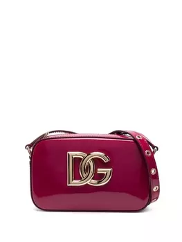 Dolce & Gabbana лакированная сумка через плечо, фиолетовый