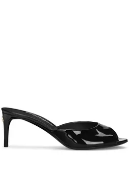 Dolce & Gabbana лакированные мюли, черный