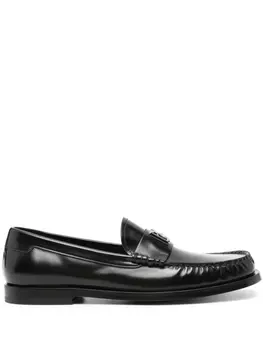 Dolce & Gabbana лоферы с логотипом, черный