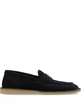 Dolce & Gabbana лоферы с логотипом, синий