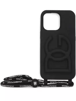 Dolce & Gabbana logo-embossed iPhone 13 Pro case, черный