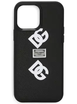 Dolce & Gabbana logo-print iPhone 13 Pro Max case, черный