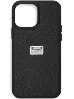 Dolce & Gabbana logo-tag iPhone 13 Pro Max case, черный