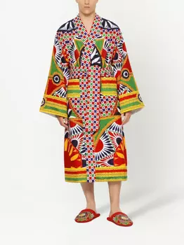 Dolce & Gabbana махровый халат, желтый