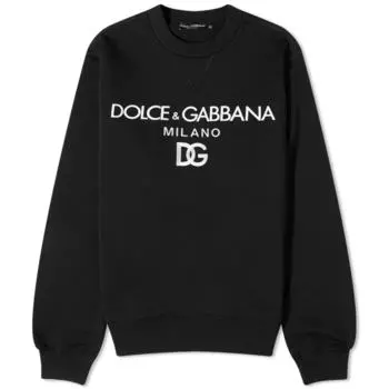 Dolce & Gabbana Milano Свитер с круглым вырезом, черный