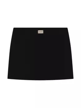 Dolce & Gabbana мини-юбка с логотипом, черный