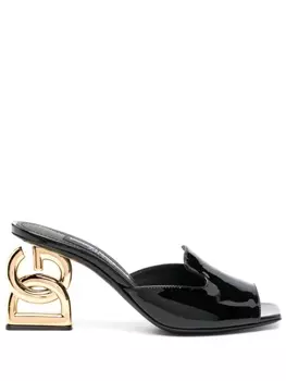 Dolce & Gabbana мюли на каблуке DG, черный