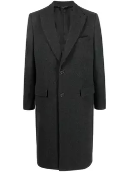 Dolce & Gabbana однобортное пальто, серый