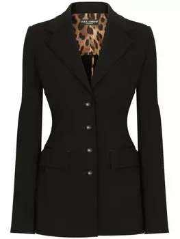 Dolce & Gabbana однобортный блейзер, черный