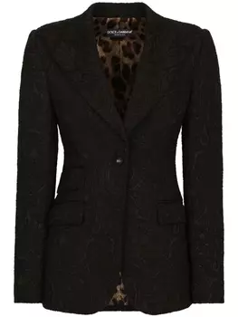 Dolce & Gabbana однобортный блейзер Turlington, черный