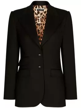 Dolce & Gabbana однобортный блейзер Turlington, черный
