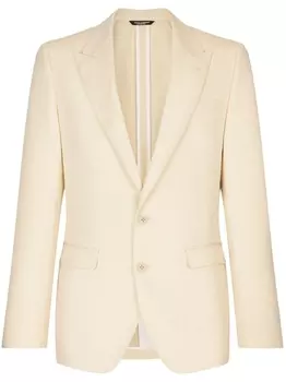 Dolce & Gabbana однобортный пиджак, нейтральный цвет