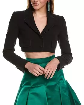 Dolce & Gabbana Пиджак из шерсти и шелка, черный