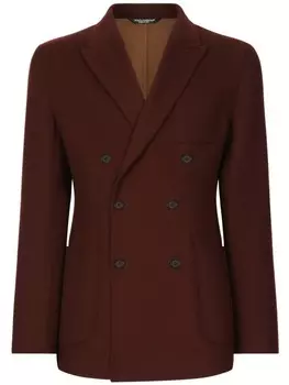 Dolce & Gabbana пиджак Portofino из вирджинской шерсти, красный