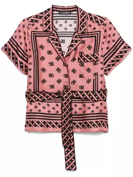 Dolce & Gabbana пижамная рубашка, розовый