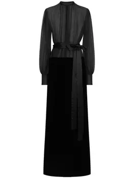 Dolce & Gabbana платье из органзы, черный