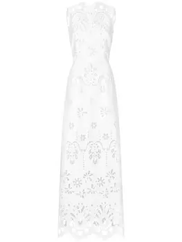Dolce & Gabbana платье макси с вырезами, белый