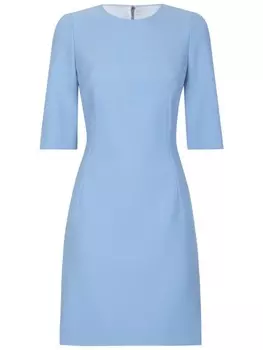 Dolce & Gabbana платье мини с короткими рукавами, синий