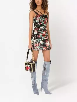Dolce & Gabbana платье мини с пайетками, черный