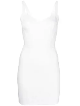 Dolce & Gabbana платье с кружевными вставками, белый