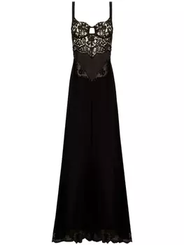 Dolce & Gabbana платье с кружевом, черный