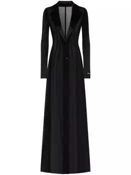 Dolce & Gabbana платье с лацканами-шалькой, черный