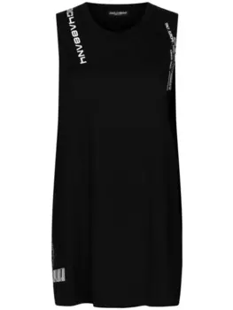 Dolce & Gabbana платье с принтом, черный